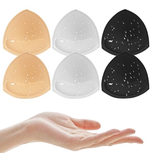 Image of BeaGirl Waterproof Swimsuit Bra Pad Inserts 4 Pairs,Push up Sewn Padded Bathing Suit Insert for Swimsuits Sport Bikini