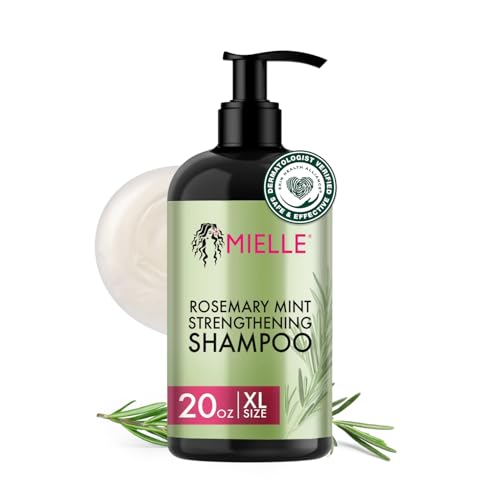 Mielle Organics Rosemary Mint Hair Strengthening Biotin Shampoo - Moisturizing Hair Shampoo for...