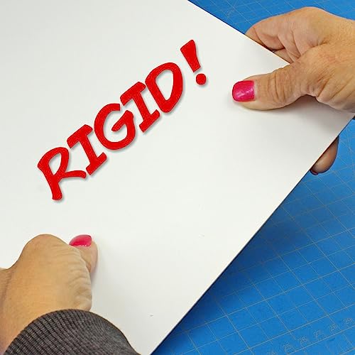 Image of LITKO Plasticard Styrene Sheets | .080 inch Modeling Plastic | White | 3 Pack | Three 8x10-inch polystyrene sheets | Rigid & sturdy - great for structural builds | For terrain, bases & displays