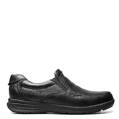 Nunn Bush Men's Cam Slip-on Lightweight Comfortable Sneaker, Black, 8.5 X-Wide3