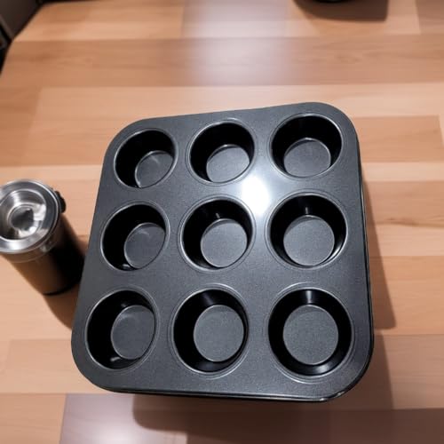 Assadeira para Cup Cake Forma De Queijadinha bolinho Teflon antiaderente 9 Cavidades