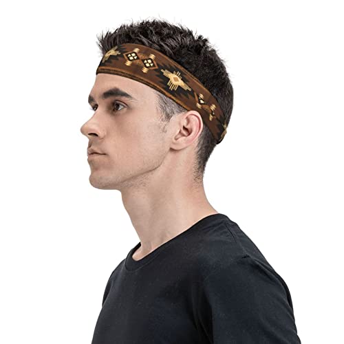 Gilios IN8JS4NN3-533175065 Sports Headband Southwest Native American Indian Moisture Wicking Hair Band Spa Headband thumb #5