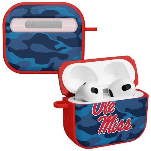 AFFINITY BANDS Mississippi Ole Miss Rebels Camo HDX Case Cover Compatible with Apple AirPods Generation 3