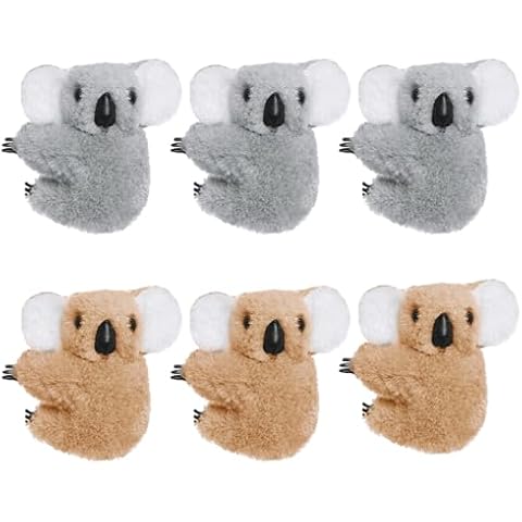 Haakong Koala Clip Koala Pencil Buddy Koala Clip On Koala Pencil Topper Pencil Hungers Koala Birthday Party Supplies (6 Classical Koala, 5CM) Cover