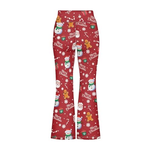 Image of Girls Flare Leggings Cute Bell Bottoms for Teen Girls Wide Leg Sweatpants for 5-14 T