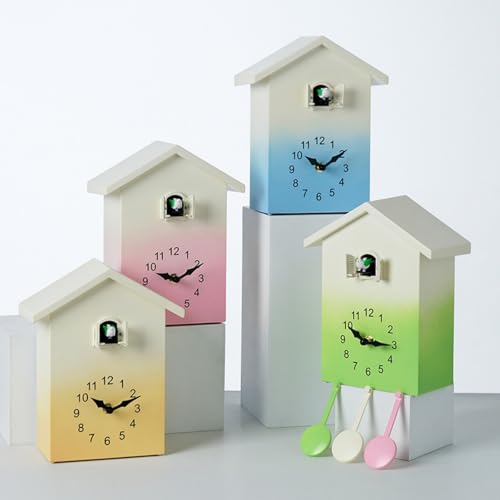 Reloj de pared con péndulos y pájaros cantando 7