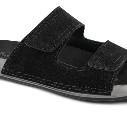 Image of WALKAROO Men's Slip-On Comfort Sandals - WGP53032 Black