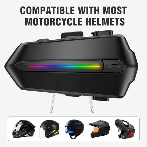 Image of EDYELL Bluetooth Dual Earphone for Helmet | Wireless On Ear V5.4 | HD Calling and HiFi Music | IP67 Waterproof Headset | Compatible with All Helmets-C5S (C5S)