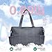 Tigpoy Women's Large Travel Tote Bag - Foldable 20L Capacity, 6 Pockets, Waterproof Gym Bag, Suitable for Work, Travel (Grey)