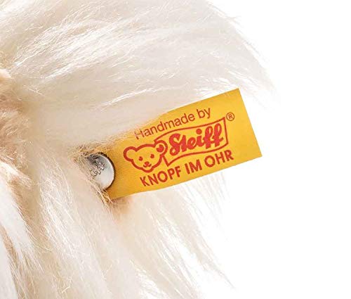 Steiff Einstein Teddybär - 28 cm - Teddybär als Einstein mit Weste - Teddybär mit Schleife - Kuscheltier für Kinder - weich & waschbar - beige (022098) – Bild 4