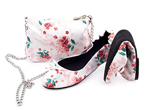 CatMotion Morning Flower Zapatos Plegables para el Bolso para Niñas (31/32 EU, 12.5/13.5 UK Child)