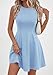 PRETTYGARDEN Cocktail Dresses for Women Summer 2026 Elegant Classy Spring A Line Sleeveless Mini Short Party Dress Pockets (Light Blue,Medium)