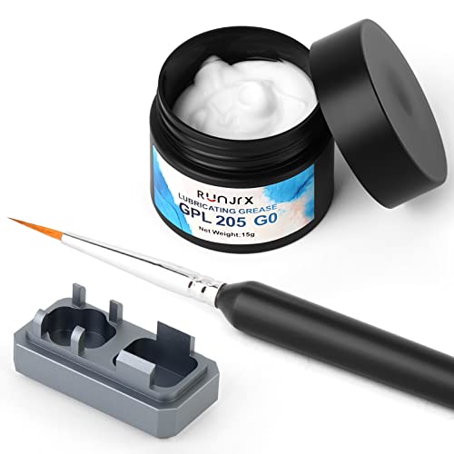 Image of RUNJRX Switch Lube Kit GPL 205G0 0.53oz /15g, Switch Opener for MX Cherry Akko Panda Kailh Switch,Lube Brush for Keyboard Switches