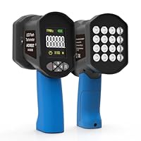 Digitales LED Stroboskop Tachometer Messung 60~100,000 RPM/Hz, AIOMEST Berührungslose Drehzahlmesser 0,001% Genauigkeit mit Einstellbare Strobe Licht Timing Akku Tachometer für Diesel Motor Lüfter