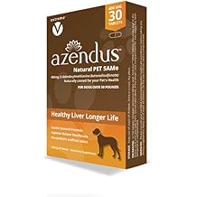 Azendus Natural Pet SAM-e 400mg, 30 Count, Same Butanedisulfonate Fiber Enteric Coated Tablets.