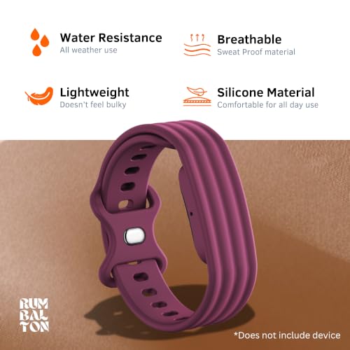 Image of Soft Silicone Strap Compatible with Google Fitbit Air, Sport Replacement Band, Adjustable Breathable Wristband for Workout, Running & Daily Wear