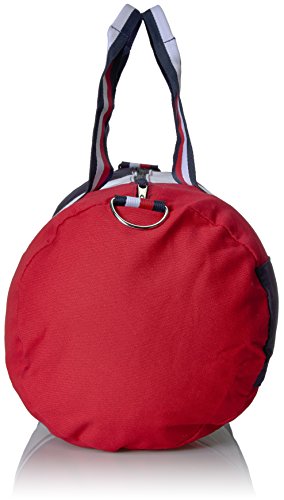 Tommy Hilfiger unisex adults Duffle Patriot Colorblock Duffel Bag, Navy/Red/White, One Size US