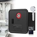 Camper Hot Water Heater, Electric RV Tankless Water Heater, With 15 X 15 Inches Door and Remote Controller, DC 12V, Best High Altitude Performance, For Rvers' Everyday Use WithShowerHead-Black