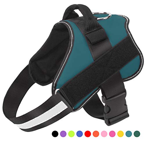 Bolux Dog Harness, No-Pull Reflective Breathable Adjustable Pet Vest with Handle for Outdoor