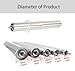 VRFTGHYJU Stainless Steel Spring Press Conveyor Rollers Pack - Industrial-Grade Replacement Rollers for Material Handling, Assembly Lines & Conveyor Systems(L 250mm)