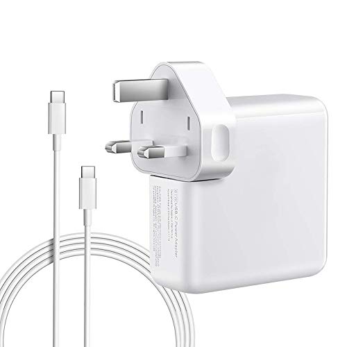 QINUKER 61/87 W USB-C adaptador de corriente, entrega de potencia PD (enchufe británico/UE/US/JP para viajar) 61W3