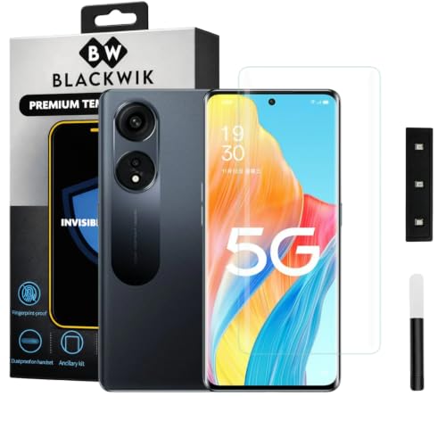 Image of Blackwik UV Curved Tempered Glass for Oppo A1 Pro | 1-Pack