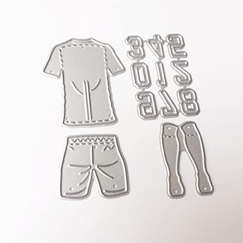 Matrice de découpe en métal en forme de chiffre de football - Pour scrapbooking, album, cartes, gaufrage, cartes - Pour fabrication de cartes Cover