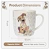 Lesser & Pavey British Designed Barrel Coffee Mug | Ceramic Mugs for Home or Work | Large Mugs for Hot Drinks | Murphy Mutt Tea and Coffee Cups - Bug Art #1