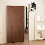 Herrajes Puertas Correderas Herrajes para Puerta Corredera Oculta 70–180cm, Puerta Corredera Fantasma Sin Riel Suave, Riel para Puerta de Armario con Mecanismo de Cierre Suave(71cm/28.0in)