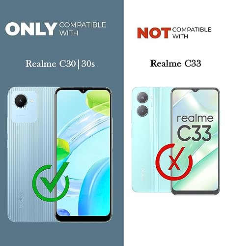 Image of Jkobi Back Cover Case for Realme C30 | C30S (Silicone Crystal Clear | Pure Camera Protection | Soft and Flexible for Charger and Headphone sockets | Shockproof Bumpers | Transparent)