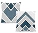 Decoratea Housses de Coussin 50x50 - Housses de Coussin décoratives (Lot de 2) pour canapé, lit, Chaise, Salon, Voiture. Très Doux, Moderne et avec Fermeture éclair Invisible (Nordique Géométrique)