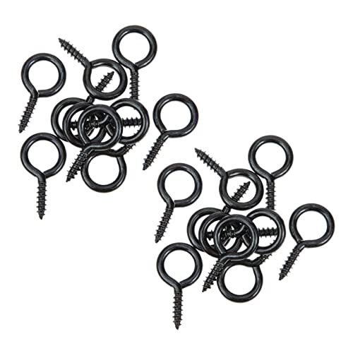 ROMISBABA 30 Piezas Gancho Tornillo Autoenroscante Metal Resistente para Colgar Interior Exterior