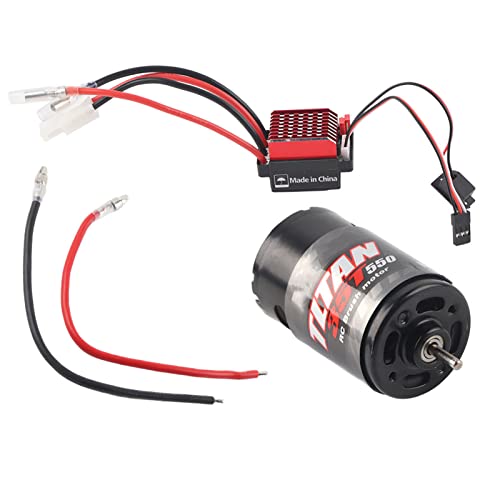 ESC RC Brushed Motor, 360A Brushed Electronic Speed Controller + 550 Brushed Motor 1:10 RC Car Upgrade Spare Part(35T) - Image 3