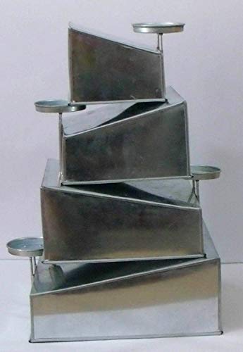 Mini Topsy Turvy 4 Tier Cake Pans Tins New Design By EuroTins 5" 7" 9" 11" (Square)