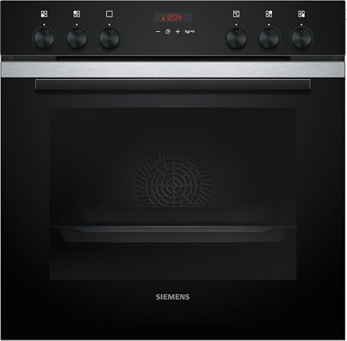 Siemens PQ212KA10, iQ300 Einbau-Herd-Set, Bestehend aus HE273ABS3 Herd, 60 x 60 cm, Pyrolyse Selbstreinigung, 3D Heißluft und Backautomatik, EA64RGNA1E Elektrokochfeld, Zweikreis-Kochzone, Bräterzone