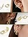LOLIAS Hypoallergenic 14K Gold Plated Hoop Earring Stacks for Women -Huggie Stud Hoop Earrings Small Stainless Steel Cartilage Earring Sets for Multiple Piercing Lightweight 9Pairs 14K Gold Plated A