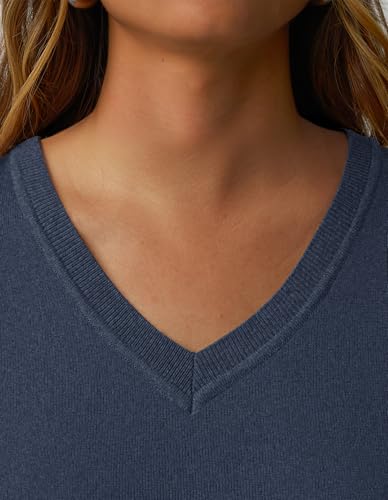 Image of GKBK Women's Sweaters 2026 Fall Fashion Lightweight Classic V Neck Business Casual Outfits Long Sleeve Knit Pullover Tops