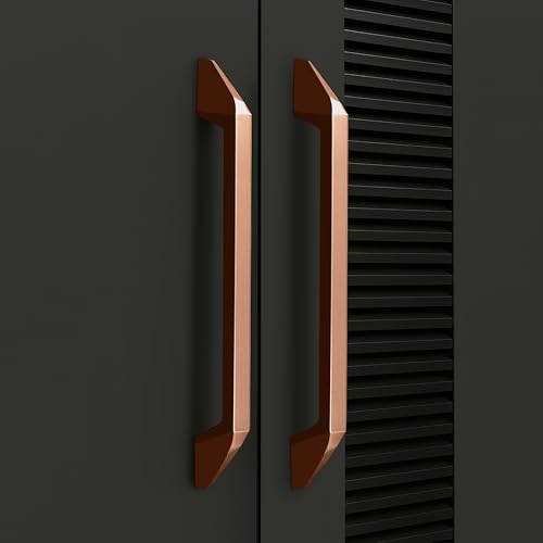 Image of Plantex Cabinet Handle /Kitchen Cabinet Door Handle /Wardrobe /224 mm Cupboard Handle /Door Pull-Push Handle for Home /Office - Pack of 2 (Rose Gold)