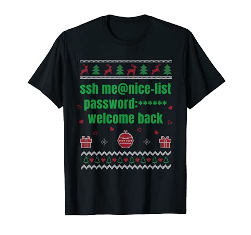 Tech Support Ugly Christmas Funny Computer IT Nerd Navidad Camiseta