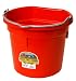 Miller Manufacturing Co. P20FBRED 20 QT Flatback Bucket