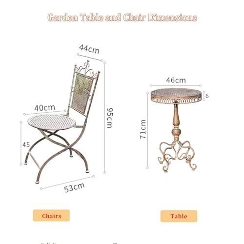Table d'appoint toutes saisons en métal durable pour plantes et extérieur