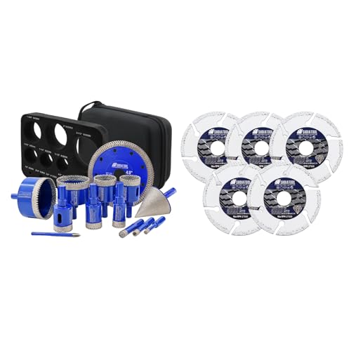 Kit de brocas diamantadas SHDIATOOL 13 piezas para porcelana y mármol miniatura 1