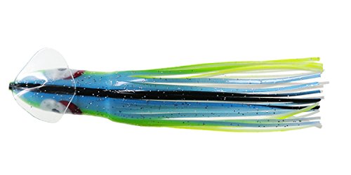 Yo-Zuri R1022 faldas de curricán azules con ojos rojos y cabeza con agujero para pesca pack de 5