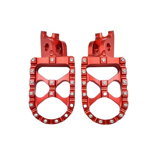 Repose-Pieds Moto Enduro Balade et Compétition sur KLX450R Rouge