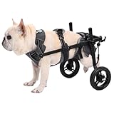 BECROWM Dog Wheelchair for Back Legs Adjustable Dogs Wheelchairs with 2 Wheels Pet Doggy Wheelchairs with Disabled Hind Legs Walking-Dog Legs Brace and Hip Support, Light Weight(Split-Type, S)