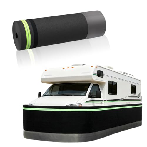 Sunmuliiiy RV Skirting,3.1 x 65.7ft Easy Installation Car Skirting,Mobile Home Skirting,Wheel Car Covers for Outdoor,Yard,Garden