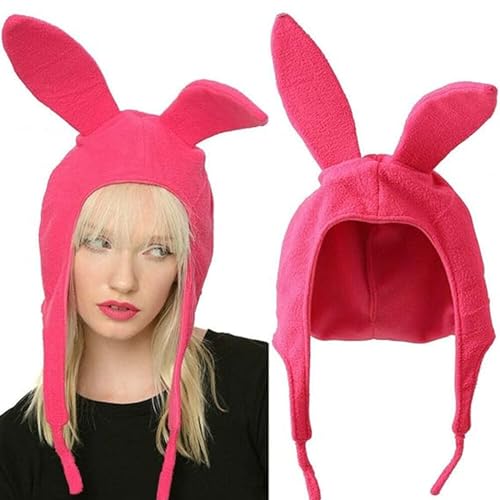 Easter Bunny Rabbit Ears Hat Family Matching Mom and Me Hat Winter Warm Beanies Halloween Christmas Cosplay Hats2