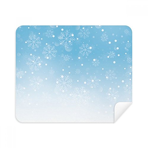 Tissu suède flocon de neige de nettoyage pour verres de lunettes et smartphones 2 pièces