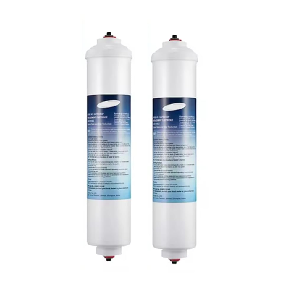 Ohulelks Da29-10105J Inline Water Filter Universal Refrigerator Filter Element Coconut Shell Activated Carbon Rod Filter Element 2 Pcs