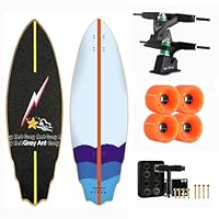 Amazon.co.jp: ロングボード33 × 10インチ、竹とガラス繊維の